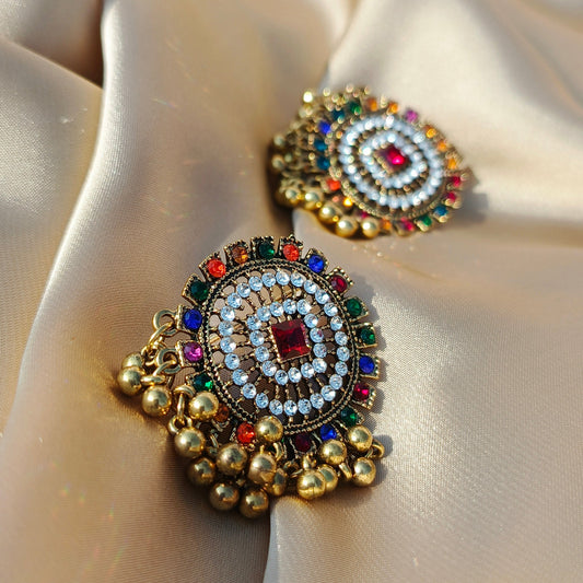 Multicolor Chandbali Earrings