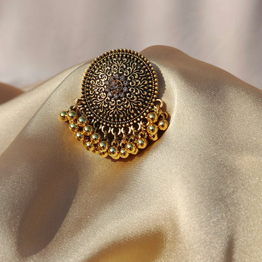 Antique Round Stud Earrings