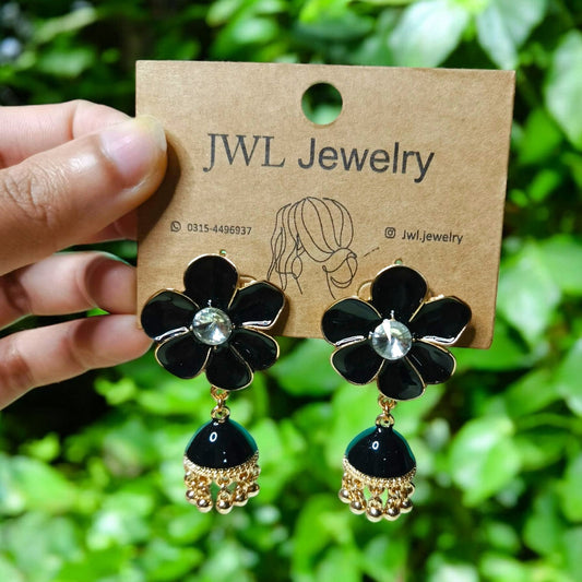Floral Drop Jhumki