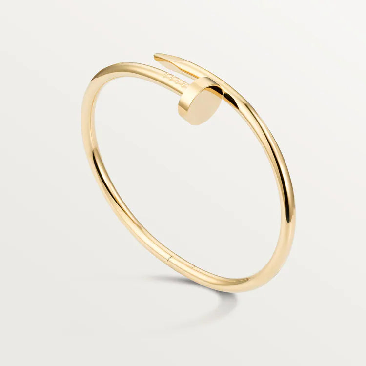 Golden Nail Bracelet | Stainless Steel Designer Jewelry for Women