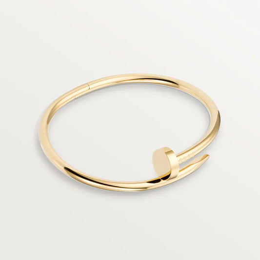 Golden Nail Bracelet | Stainless Steel Designer Jewelry for Women